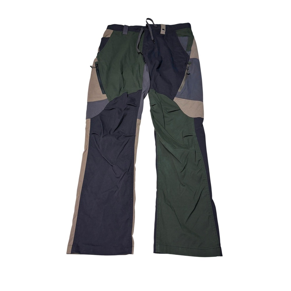 686 Anything Multi Shell Cargo Pants Colorblock Green Navy Tan Mens W30 L30 DWR